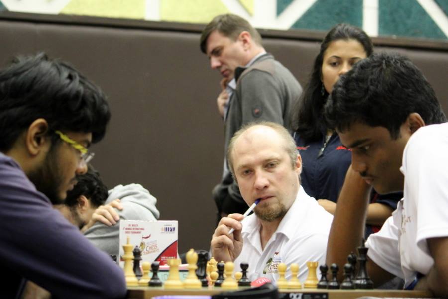 Magnus Carlsen, the Norwegian chess player who came to international  attention after winning the C group of the Corus Chess Tournament in  January 2004 at the age of thirteen, plays against Armenian